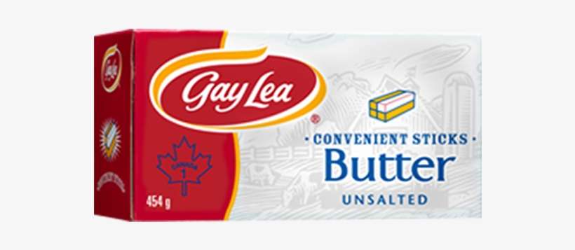 Butter Sticks Unsalted - Gay Lea Salted Butter, transparent png download