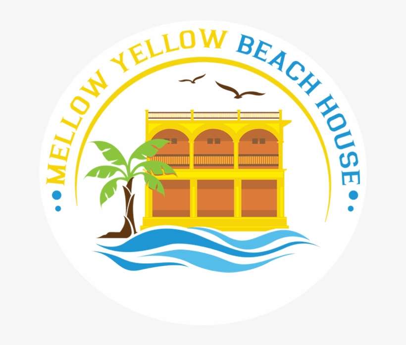 Mellow Yellow Beach House - Illustration, transparent png download