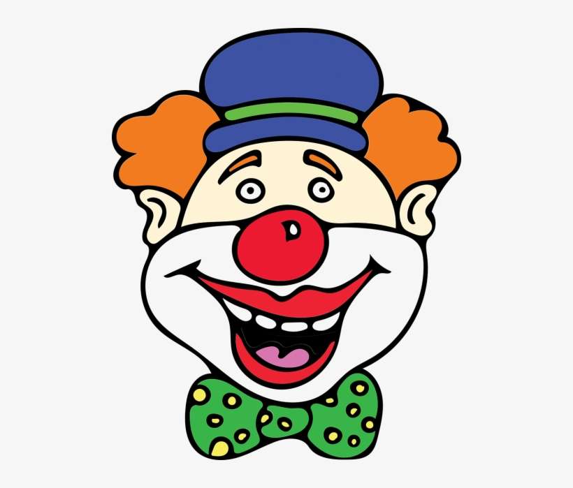 Clown,red Vector Graphics - Clown Mit Roter Nase, transparent png download