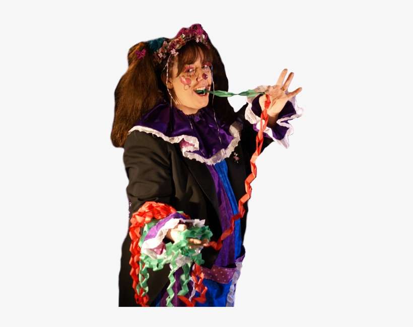 Penelope The Clown Doing Magic At A Childrens Birthday - Halloween Costume, transparent png download