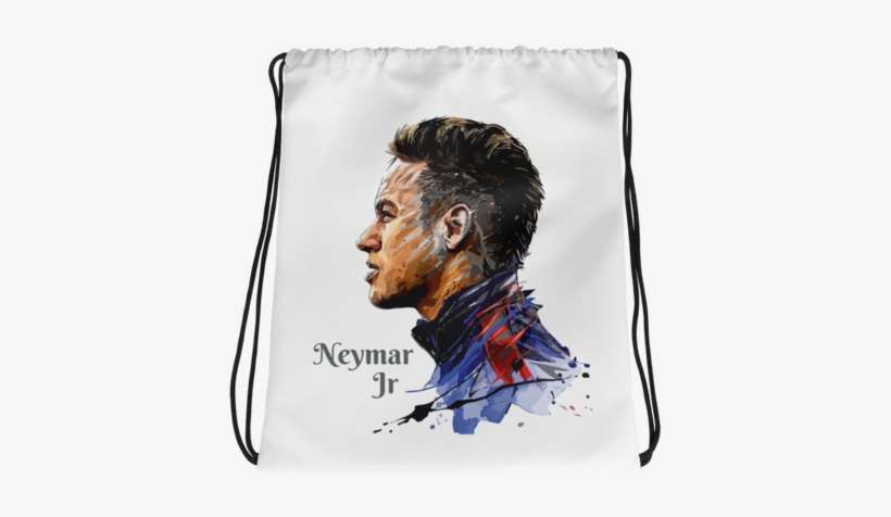 Neymar Drawstring Bag - Bag, transparent png download