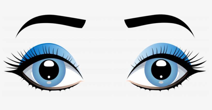 Banner Free Blue Female Eyes With Png Clipart Jokingart - Clip Art Eyes, transparent png download