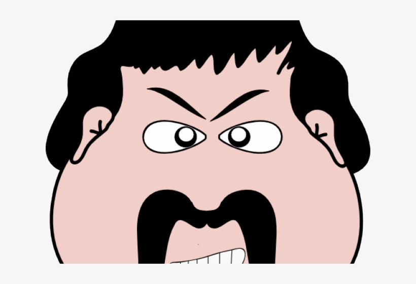 Editingsoftware Clipart Angry Man Face - Clip Art, transparent png download