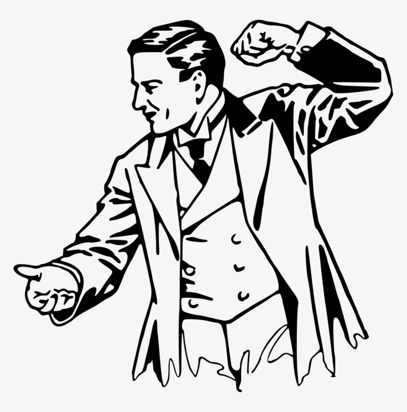 Anger Drawing Woman Violence - Angry Man Clip Art Black And White, transparent png download