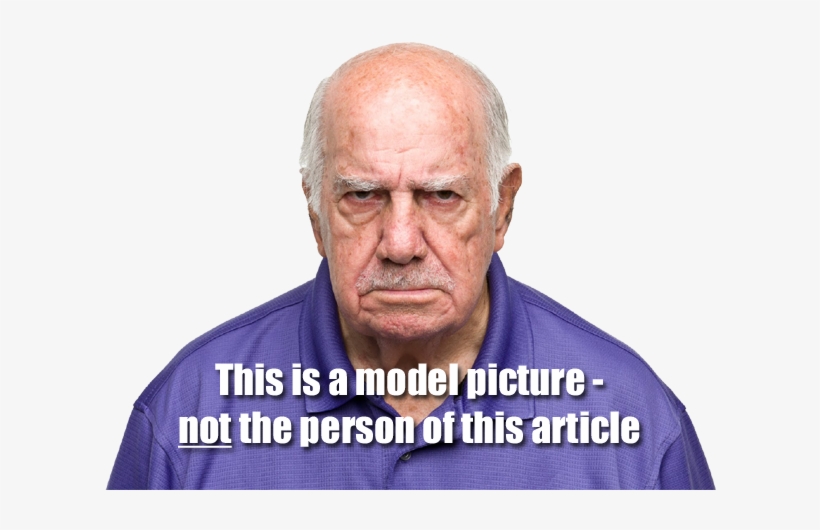 Living In Anger - Different Expressions Old Man, transparent png download