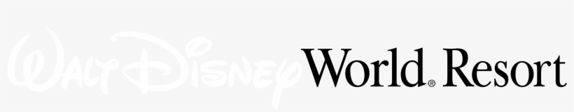 Walt Disney World Resort Logo Black And White - Walt Disney World, transparent png download