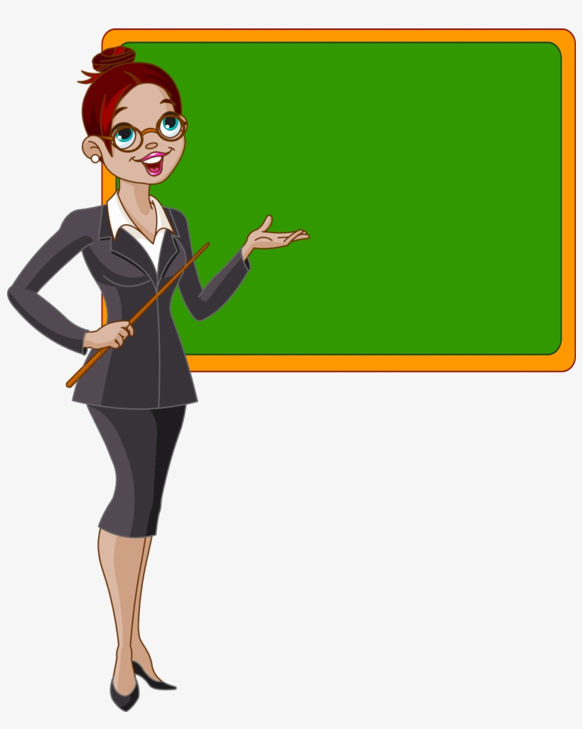 Handyman Clipart Female - School Teacher Cartoons, transparent png download