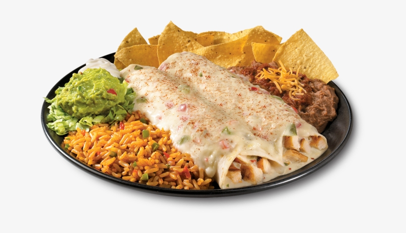 Taco Bueno Sour Cream Chicken Chilada Platter, transparent png download
