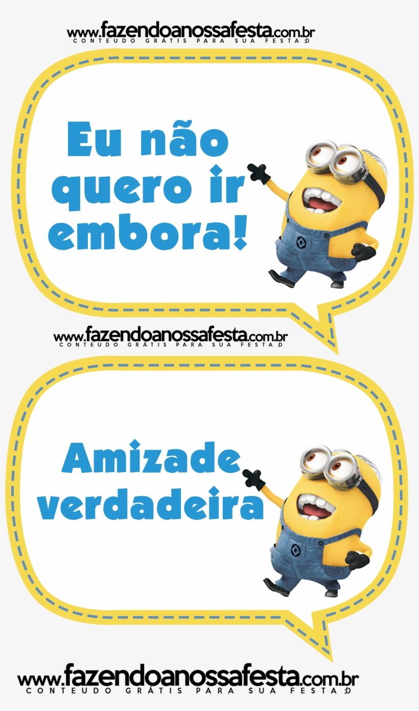 Plaquinhas Divertidas Dos Minions - Plaquinhas De Aniversario Dos Minions, transparent png download