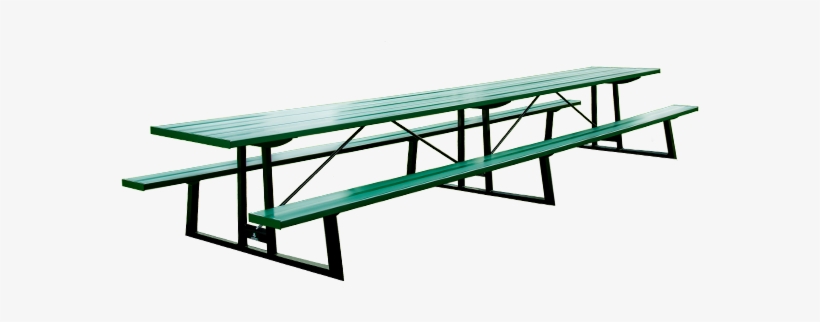 Powder Coated 16' Picnic Table - Outdoor Bench, transparent png download
