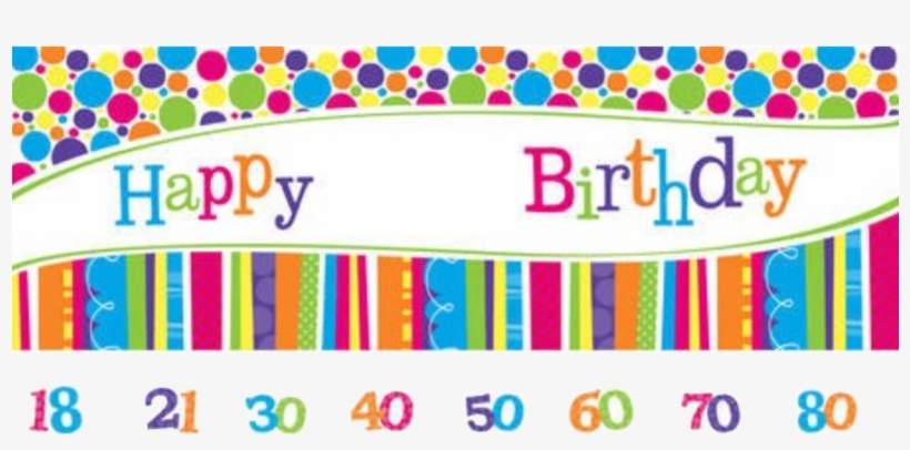 Giant Birthday Banner - Bright & Bold Party Giant Banner With Stickers, transparent png download