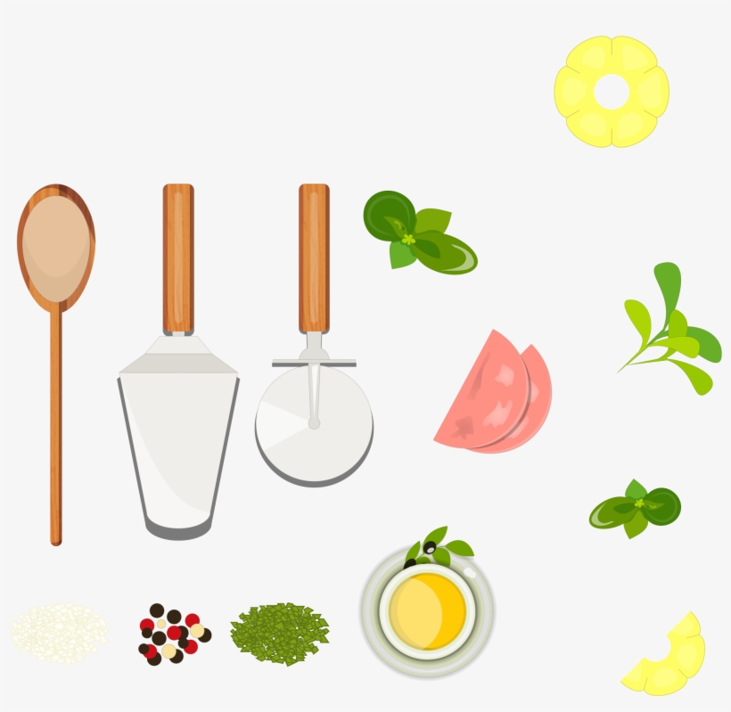 Kitchenware Vector Hand Drawn - Watercolor Kitchenware Png, transparent png download