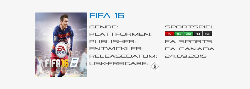 Fifa 16 - Electronic Arts Fifa 16 Ps4, transparent png download