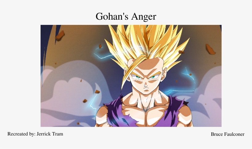 Gohan's Anger Sheet Music Composed By Bruce Faulconer - Ssj2 Dragon Ball Gohan, transparent png download
