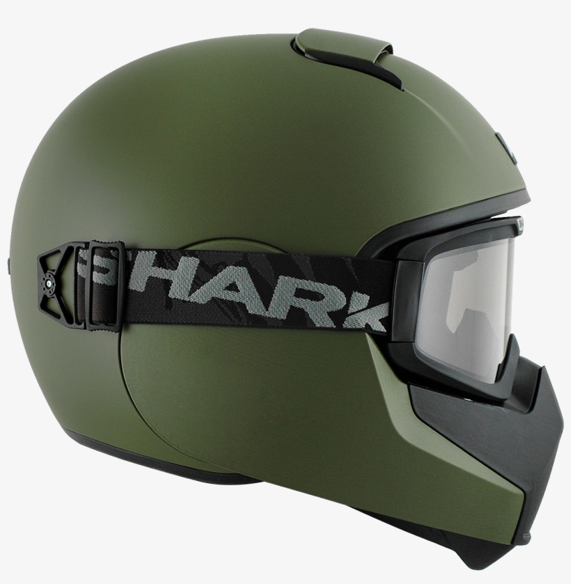 Motorcycle Helmet Png Image - Shark Vancore Blank Mat Helmet-black-green-m, transparent png download