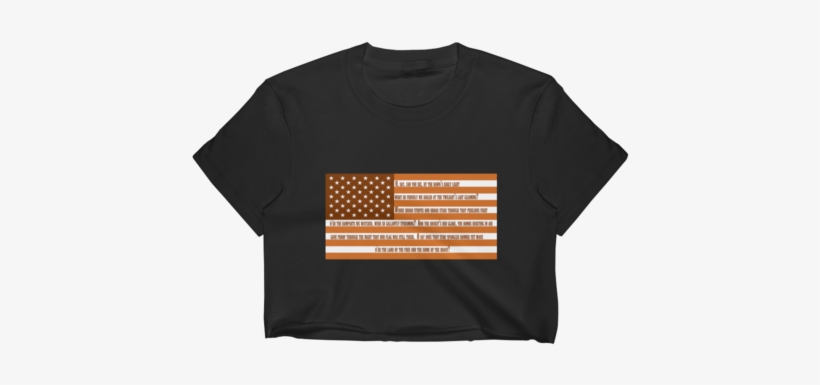 Austin Star Spangled Banner Us Flag Women's Crop Top - American Flag, transparent png download