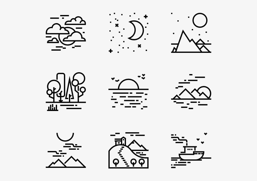 Landscapes 20 Icons View All 5 Icon Packs Of Straight - Casino, transparent png download