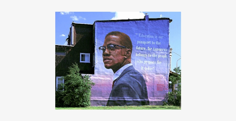 Martin Luther King Jr - Malcolm X Mural Philly, transparent png download
