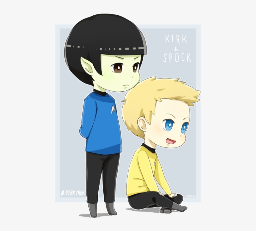 Vector Free Library Jim And By Sellleh On Deviantart - Star Trek Chibi Jim Kirk, transparent png download