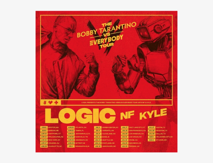 Logic's Tour Will Kick Off On June 8th In Boston And - Logic Bobby Tarantino Vs Everybody, transparent png download