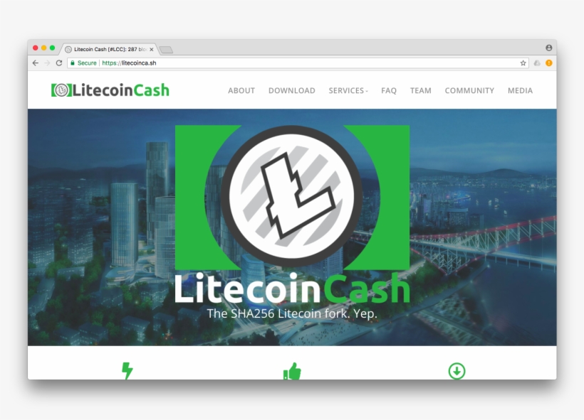 Litecoin Cash Website, Where The Announcement Was Made - Litecoin Cash, transparent png download