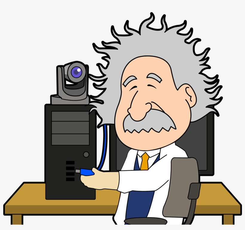 Einstein With Usb Camera - Albert Einstein, transparent png download