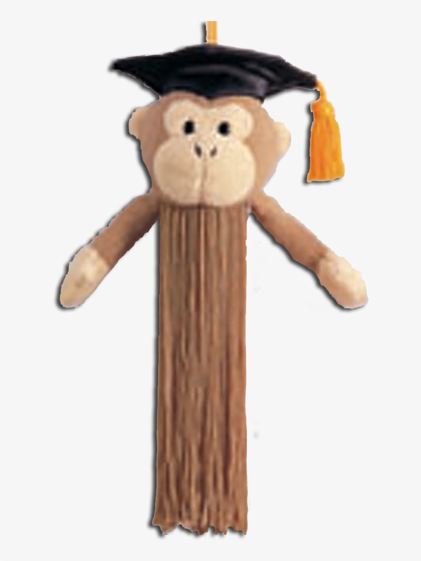 Gund Graduation Tassel Brown Monkey Wearing A Black - Tassel, transparent png download