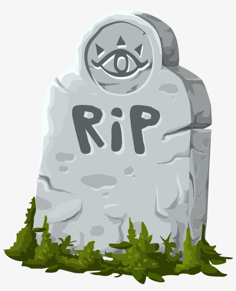 Rip Gravestone Marker Vector Clipart Image - Gravestone Clipart, transparent png download