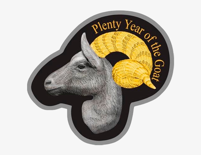 Niue 2015 1$ Irregular Goat Head Year Of The Goat Proof - Premio Top Of Quality, transparent png download
