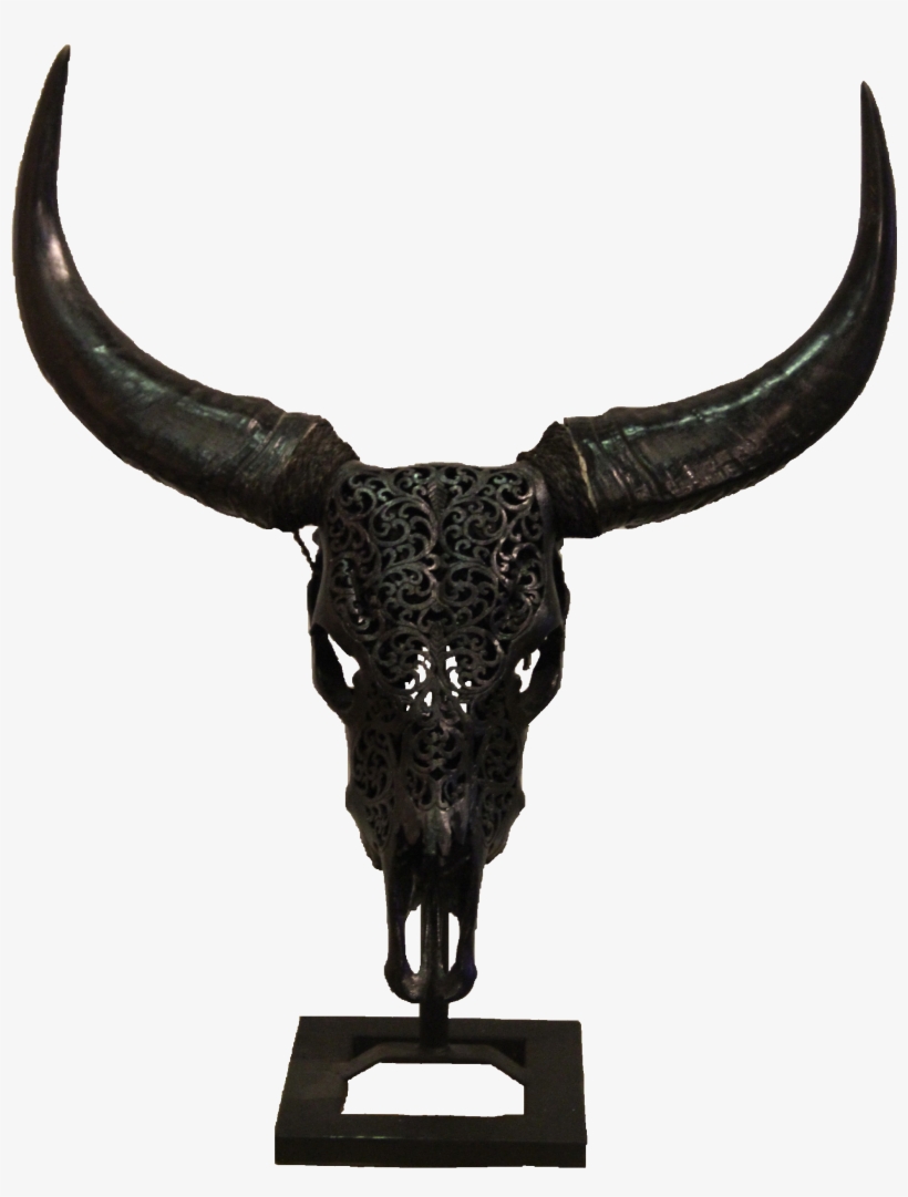 Black Buffalo Head - Diseños De Toros Blanco Y Negro, transparent png download