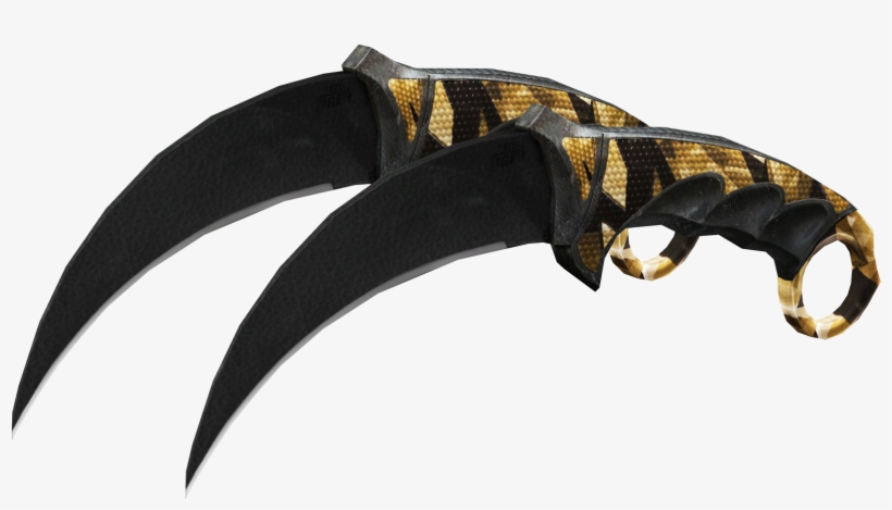 Dual Karambit Camo - Crossfire Dual Karambit Camo, transparent png download