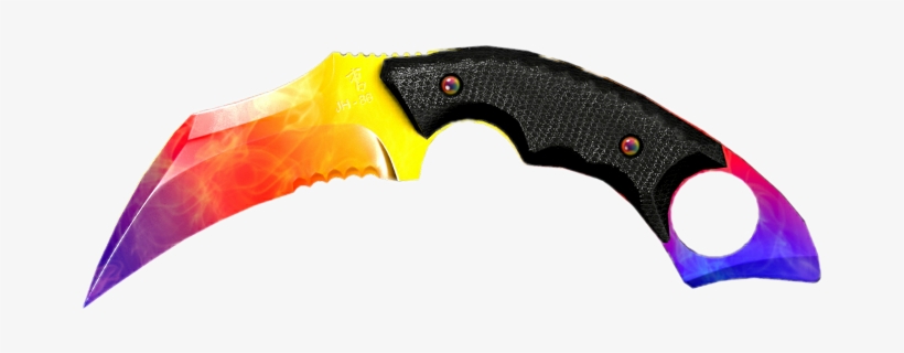 Karambit Freetoedit - Black Squad Rainbow Karambit, transparent png download