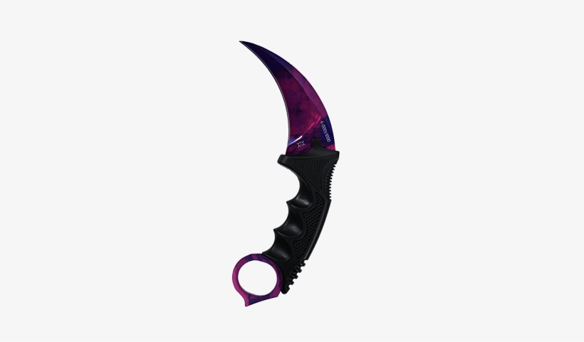 Fadecase Karambit Doppler Phase 2 Replica - Karambit Doppler Phase 2 Ft, transparent png download
