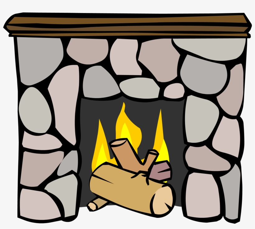 Fireplace - Png - Club Penguin Furniture Png, transparent png download