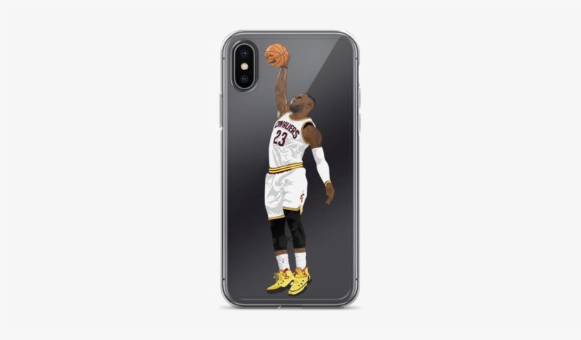 Lebron James Standing Dunk Iphone Case - Iphone, transparent png download