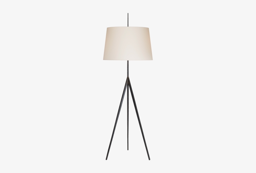 Triad Hand-forged Floor Lamp In Aged Iron With Natural - Light, transparent png download
