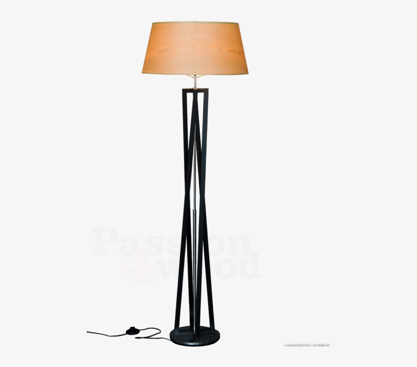 Wing Staanlamp In Essen Hout - Lampshade, transparent png download