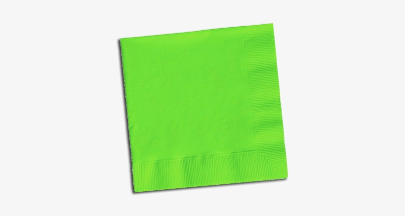 Citrus Green Party Napkins Pk20 - Transparent Background Napkin Clip