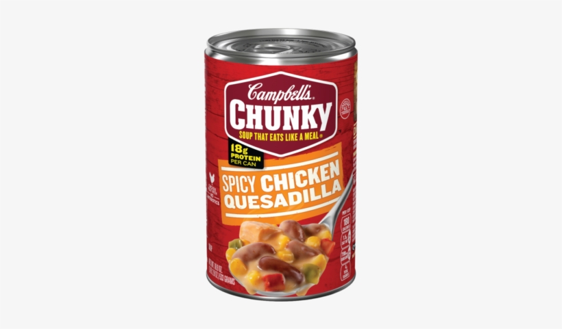 Spicy Chicken Quesadilla Soup - Campbell's Chunky Vegetable Soup, transparent png download