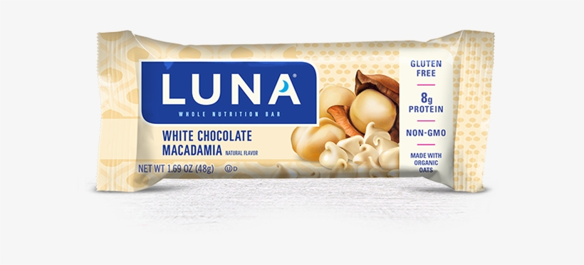 White Chocolate Macadamia Flavor Packaging - Luna White Chocolate Macadamia, transparent png download