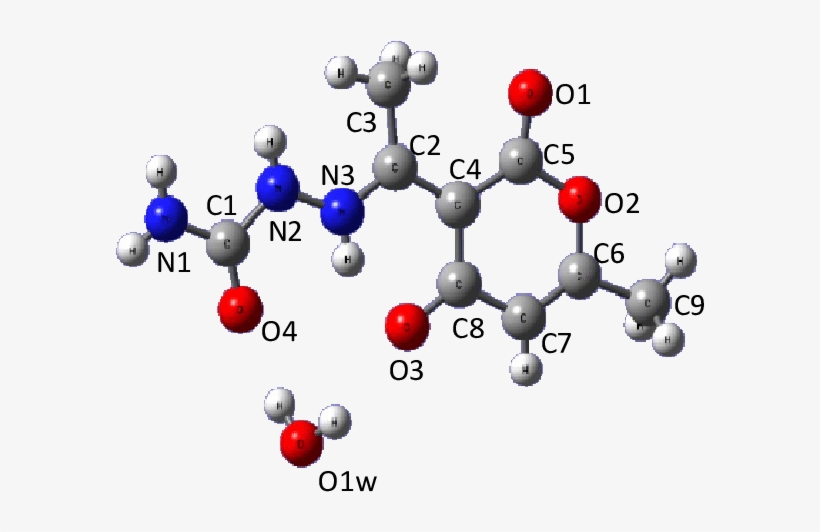 Optimized Structure With B3lyp/6-31g Level Of The Title - Molecule, transparent png download