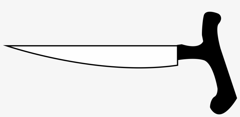 Has A Type Of Butcher Knife That Has A Grip That Keeps - Melee Weapon, transparent png download