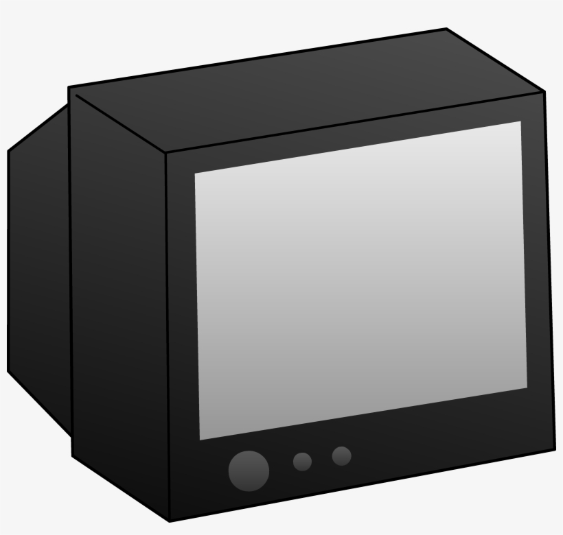 Black Clip Art Free - Television Clipart, transparent png download