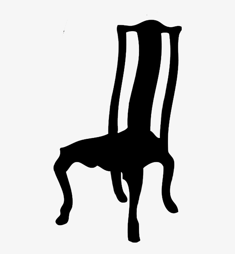 Armchair Silhouette, Kitchen Stool Silhouette, Vintage - Chair Silhouette Png, transparent png download