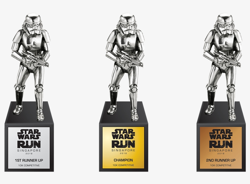 Star Wars Run Singapore Trophy By Royal Selangor - Royal Selangor Star Wars Figurine, Storm Trooper Small, transparent png download
