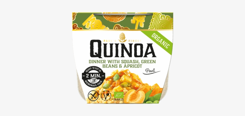 Paul's Quinoa Squash, Green Beans & Apricot Dinner - Pauls Organic Pauls Cooked Quinoa & Basil Pesto, transparent png download