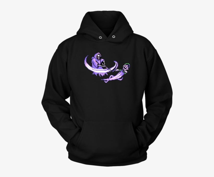 Grim Reaper Luigi Scythe Death Hoodie Sweatshirt Black - Sunnestore.com Loud And Proud Swim Dad, transparent png download