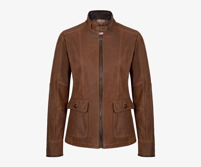 Biker Leather Jacket Png Free Download - Coat, transparent png download