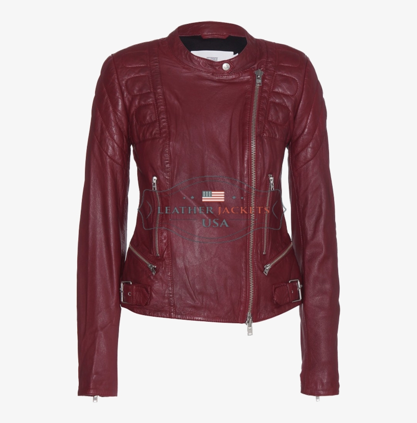 maroon jacket ladies