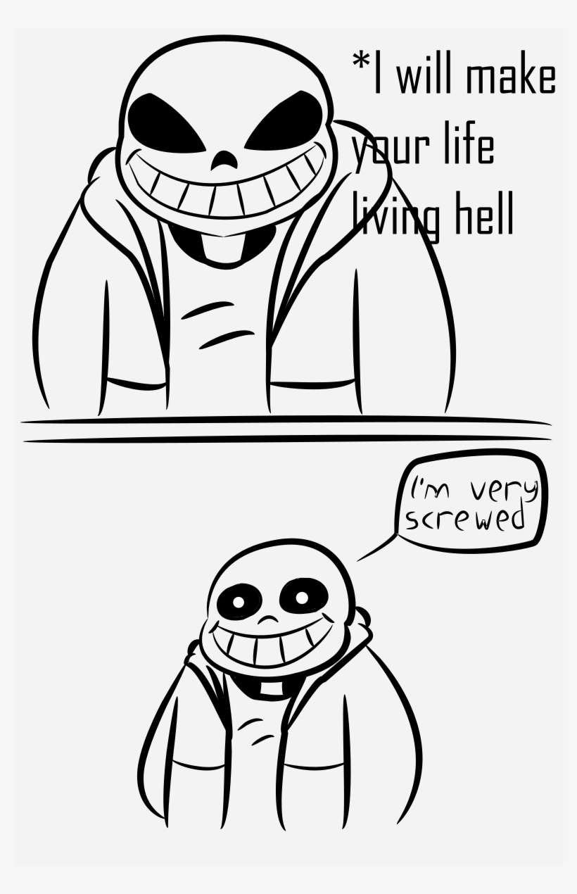 *l Will Make - Sans Line In Genocide, transparent png download